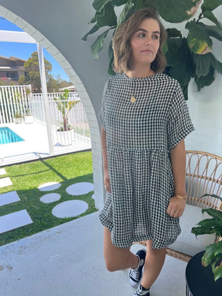 Zara Smock Dress - Gingham - The Soho Movement - The Soho Movement