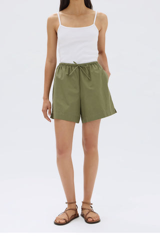 Philipa Poplin Short - Pandan