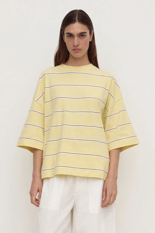 Nora Oversized Cotton Tee - Rind Stripe
