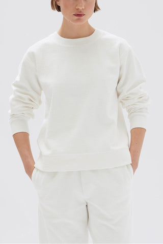 Poppy Textured Crew - Antique White