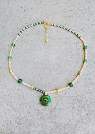 Jaded Bead Necklace