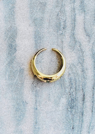 Green star Ring - Gold