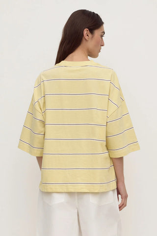Nora Oversized Cotton Tee - Rind Stripe