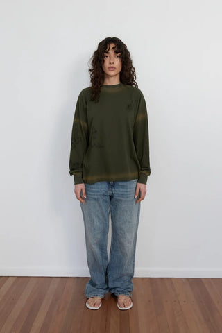 Cupid Long Sleeve Top - Khaki
