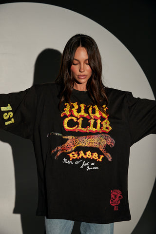 The Very Oversized Run Club Tee - Black