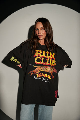 The Very Oversized Run Club Tee - Black