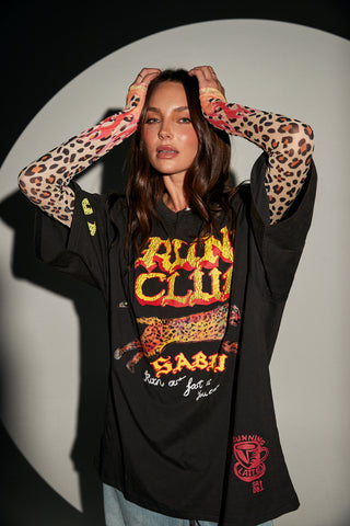 The Very Oversized Run Club Tee - Black