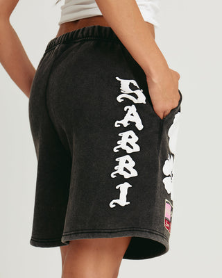 The Happy Hibiscus - Black