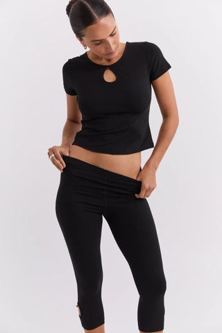 Beaded T-Shirt - Black