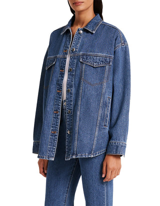 Organic Denim Jacket - Vintage Blue