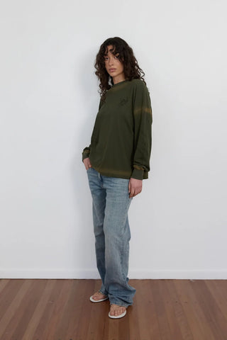 Cupid Long Sleeve Top - Khaki