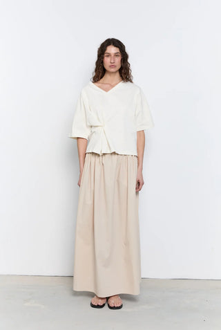 Side Tie Skirt - Birch