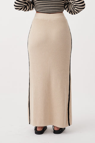 Alfie Skirt - Sand/Black