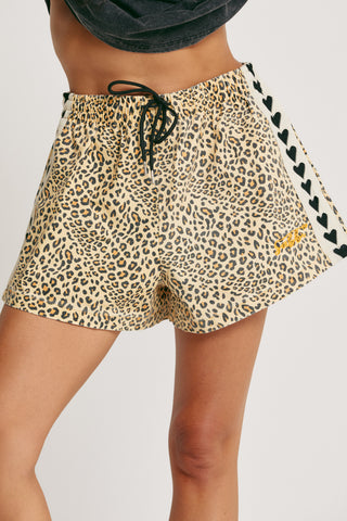 The Mini Hearts Shorts - Drill Leopard
