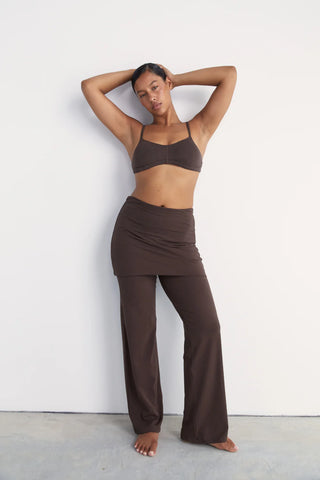 Pant Skirt - Dark Brown