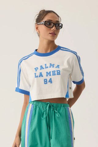 Palma Cropped Tee - Snow