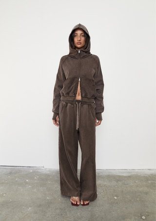 Acid Wash Trackpant - Soil