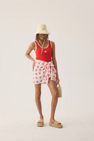 Manzana Rib Tank - Apple Red