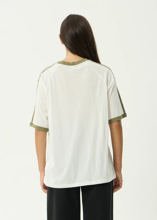 Smokeshow Oversized Raglan Tee - White