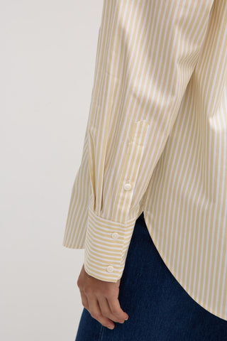 Signature Poplin Shirt - Camomile/White