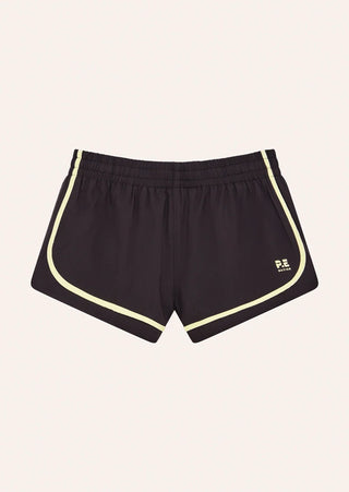 Stride Running Short - Black Bean/Soft Yellow