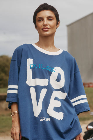 The Love Revolution Tee - Blue