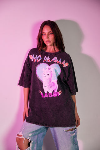 No Drama Lama Bling Tee - Black