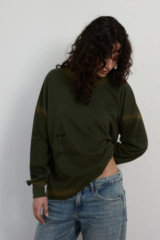 Cupid Long Sleeve Top - Khaki