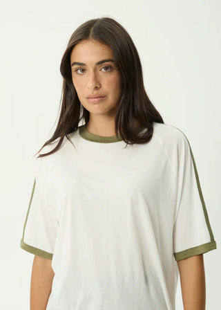 Smokeshow Oversized Raglan Tee - White