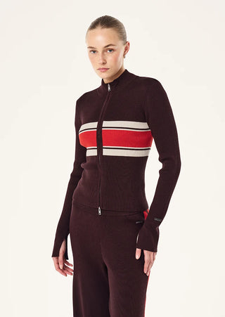 Solar Knit Jacket - Dark Plum