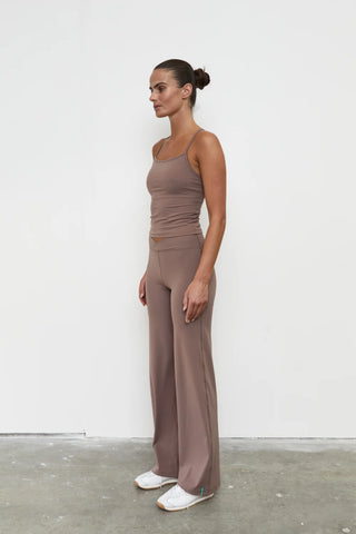 Straight Leg Wrap Pant - Clay