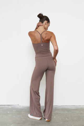Straight Leg Wrap Pant - Clay