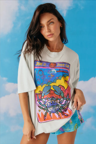 The Very Oversized Cancer Tee - Ice Melt