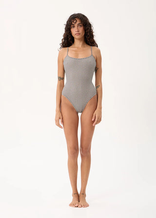 Andrea One Piece - Black/White Gingham