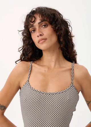 Andrea One Piece - Black/White Gingham