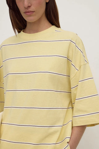 Nora Oversized Cotton Tee - Rind Stripe