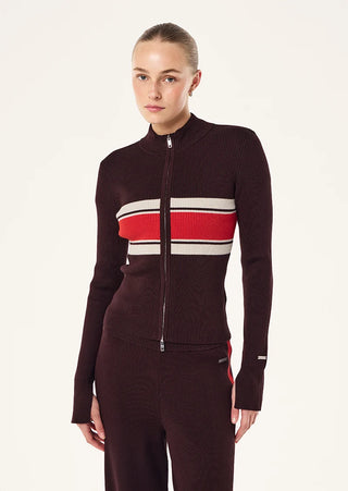 Solar Knit Jacket - Dark Plum