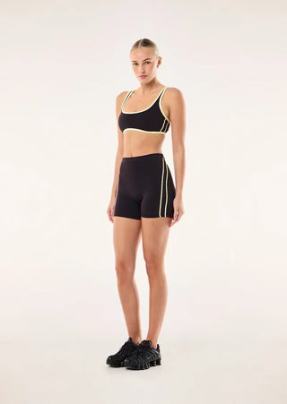 Cypher Bike Short - Black Bean/Soft Yellow