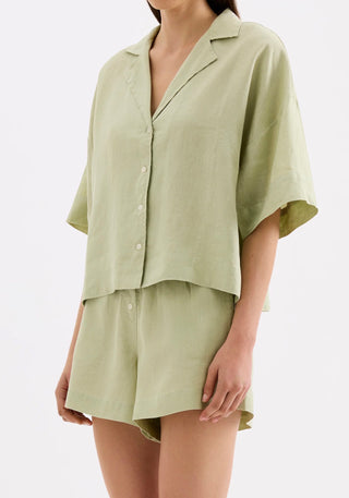 Lounge Linen Shirt - Dew