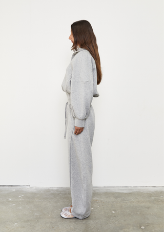 Barrel Fleece Trackpant - Grey Marle