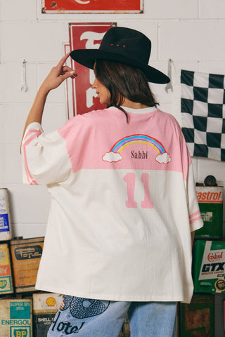 The Very Oversized Pony Club Tee - Pink