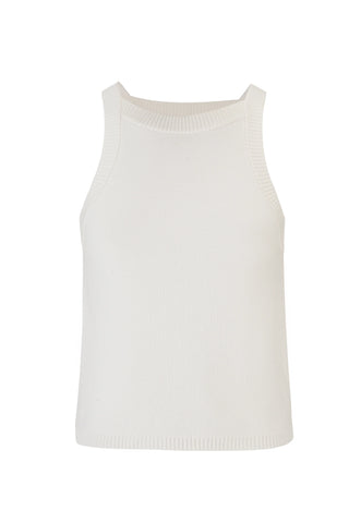 Tash Knit Tank - White