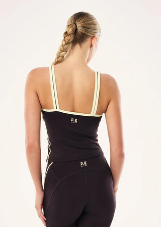 Solis Scoop Tank - Black Bean/Yellow