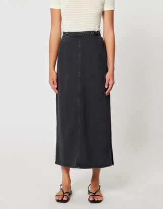 Charlie Maxi Skirt - Worn Black