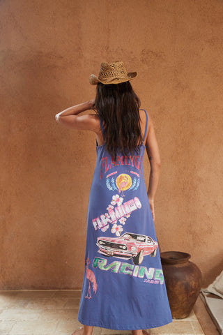 The Flamingo Racing Maxi Dress - Purple