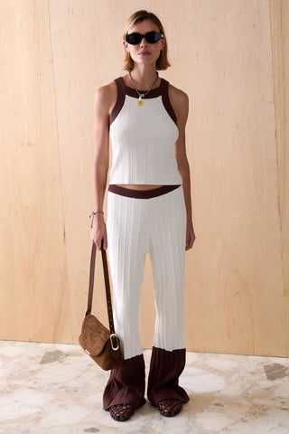 The Luma Knit Tank - Latte