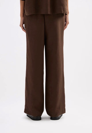 Lounge Linen Pants - Chocolate