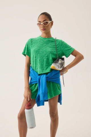 Cruise Dolphin Terry Top - Tropical Green