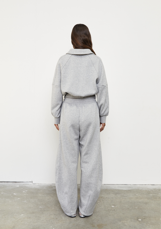 Barrel Fleece Trackpant - Grey Marle