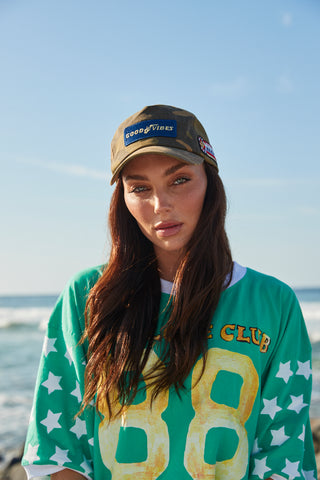 Good Vibes Camo Drill Cap